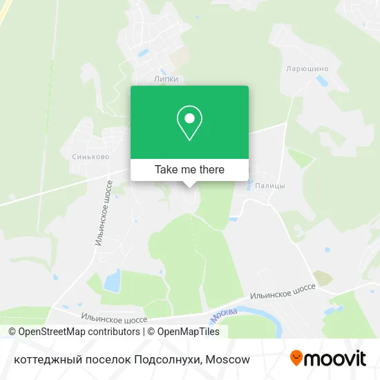коттеджный поселок Подсолнухи map