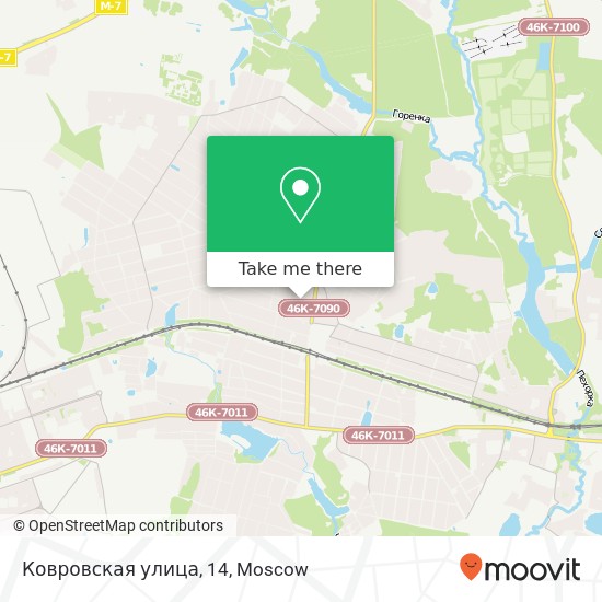 Ковровская улица, 14 map