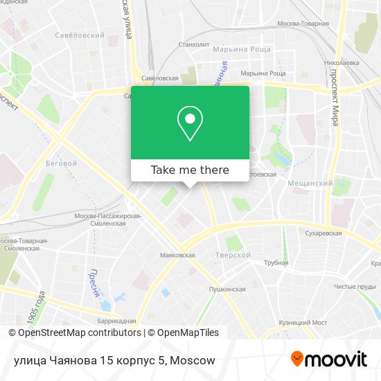 улица Чаянова 15 корпус 5 map