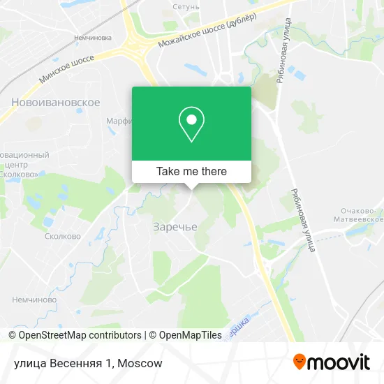 улица Весенняя 1 map