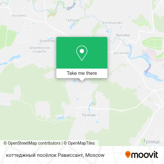 коттеджный посёлок Рависсант map