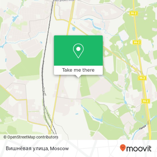 Вишнёвая улица map