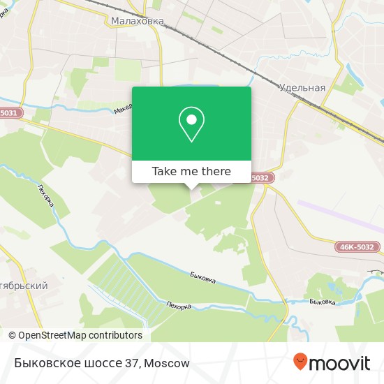Быковское шоссе 37 map