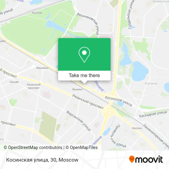 Косинская улица, 30 map