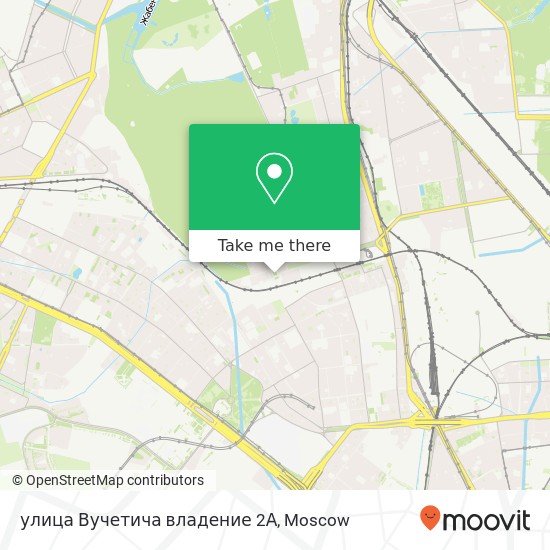 улица Вучетича владение 2А map