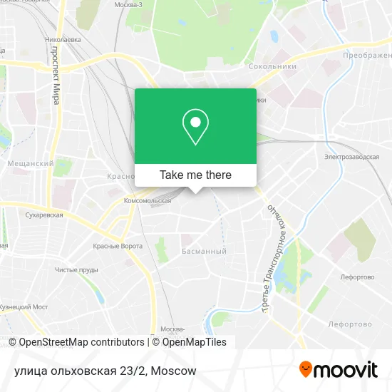 улица ольховская 23/2 map