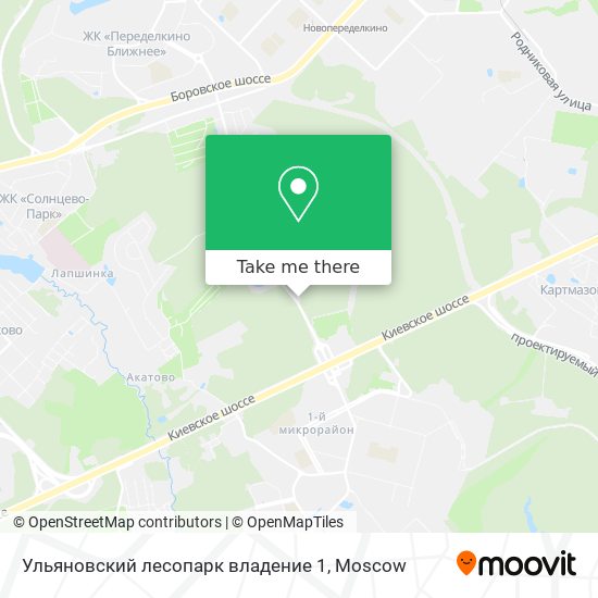 Ульяновский лесопарк владение 1 map