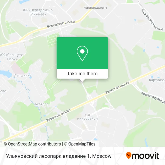 Ульяновский лесопарк владение 1 map