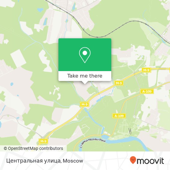 Центральная улица map