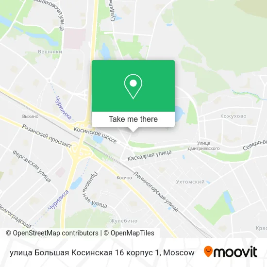 улица Большая Косинская 16 корпус 1 map