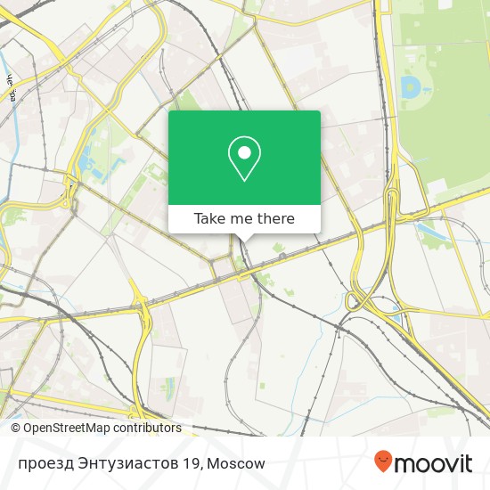 проезд Энтузиастов 19 map