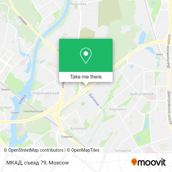 МКАД, съезд 79 map