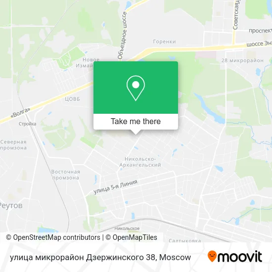 улица микрорайон Дзержинского 38 map