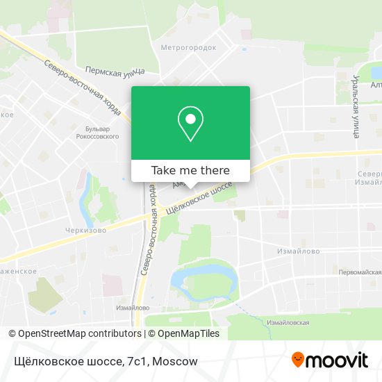 Щёлковское шоссе, 7с1 map