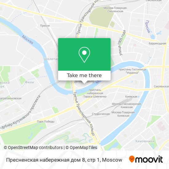 Пресненская набережная дом 8, стр 1 map