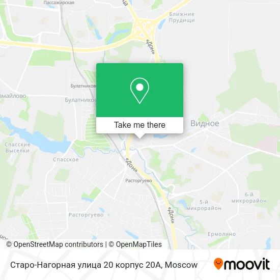 Старо-Нагорная улица 20 корпус 20А map