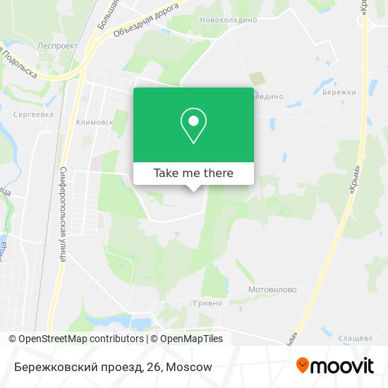 Бережковский проезд, 26 map