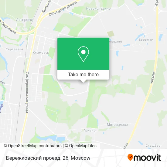 Бережковский проезд, 26 map