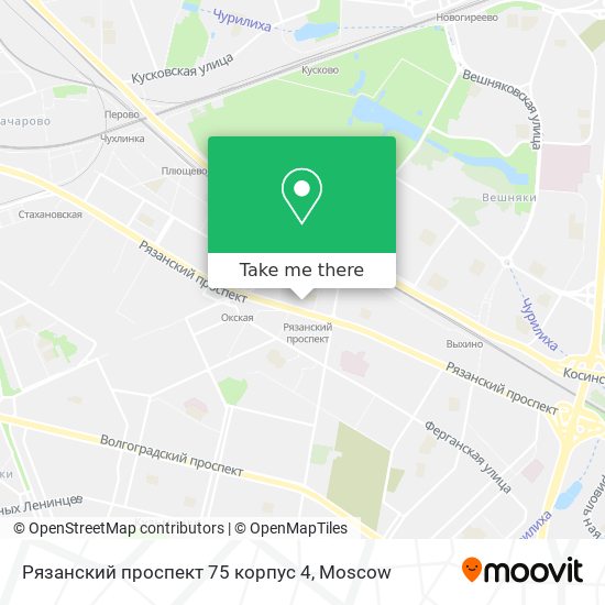 Рязанский проспект 75 корпус 4 map