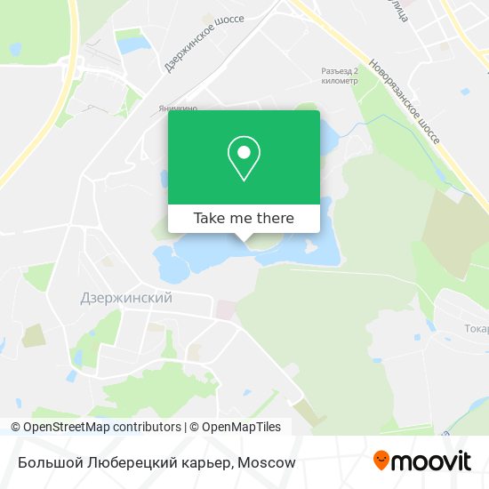 Большой Люберецкий карьер map