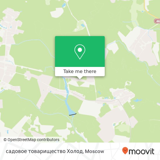 садовое товарищество Холод map