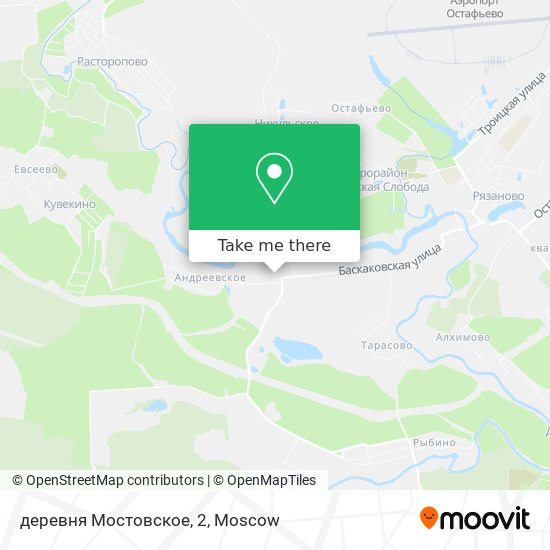 деревня Мостовское, 2 map