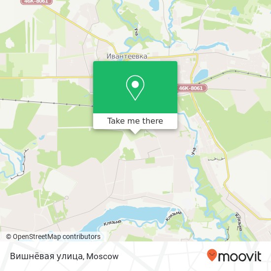 Вишнёвая улица map