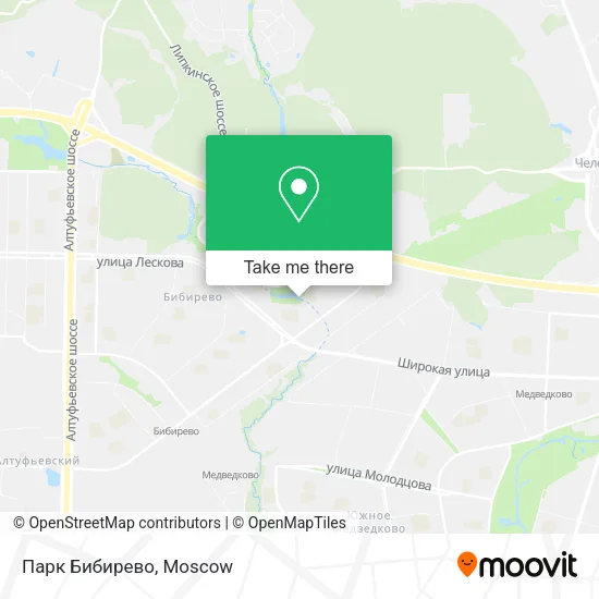 Парк Бибирево map