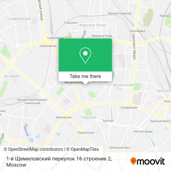 1-й Щемиловский переулок 16 строение 2 map