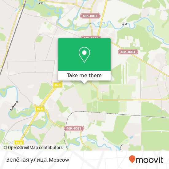 Зелёная улица map