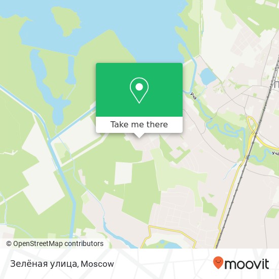 Зелёная улица map