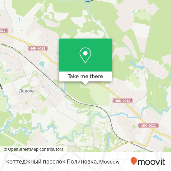 коттеджный поселок Полиновка map