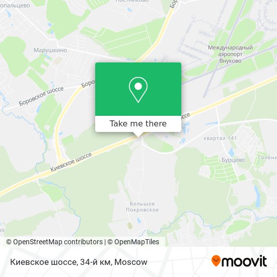 Киевское шоссе, 34-й км map