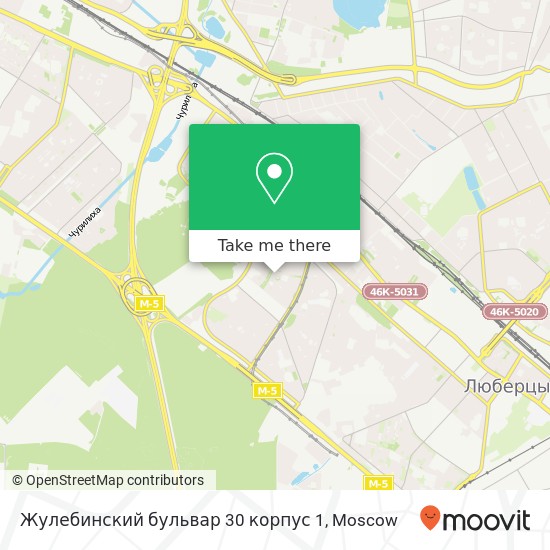 Жулебинский бульвар 30 корпус 1 map