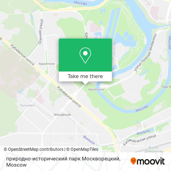 природно-исторический парк Москворецкий map