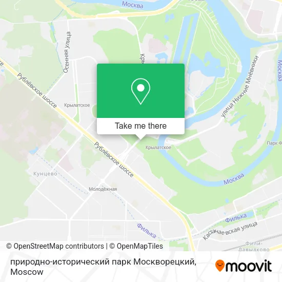природно-исторический парк Москворецкий map