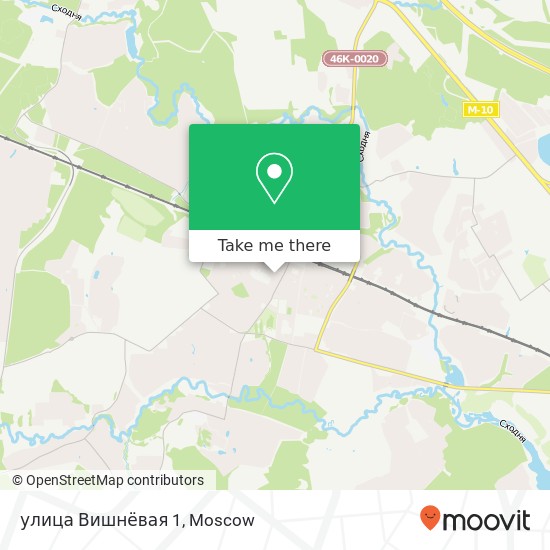 улица Вишнёвая 1 map