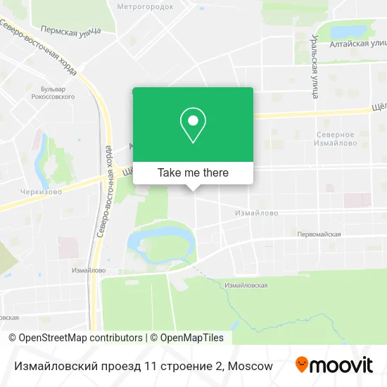 Измайловский проезд 11 строение 2 map