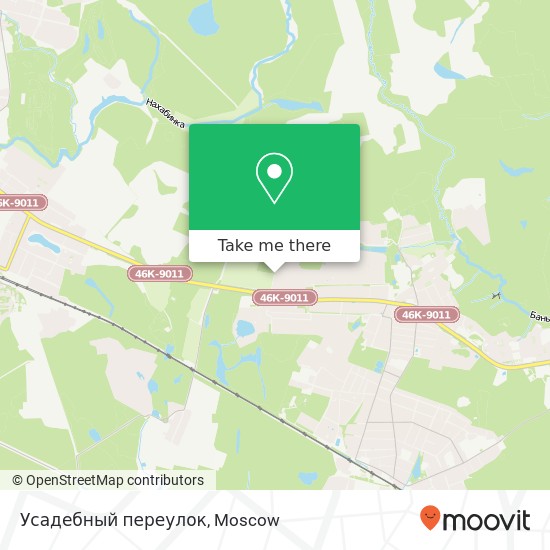 Усадебный переулок map