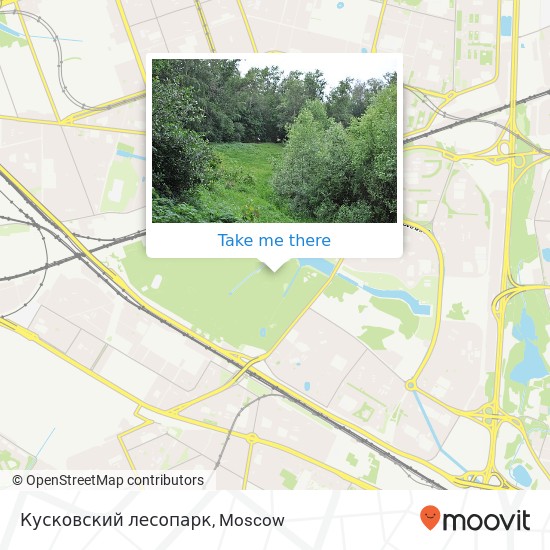 Кусковский лесопарк map