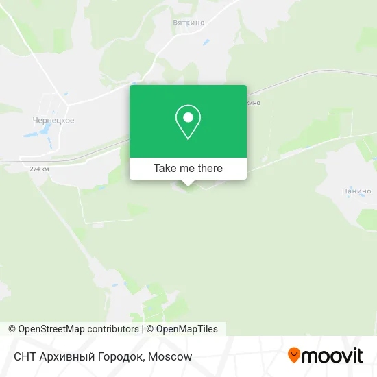 СНТ Архивный Городок map