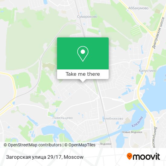 Загорская улица 29/17 map