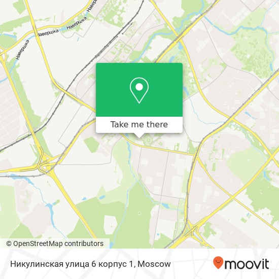 Никулинская улица 6 корпус 1 map