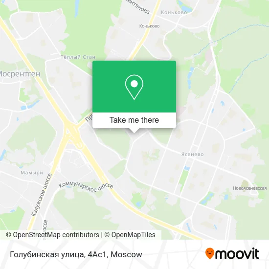 Голубинская улица, 4Ас1 map