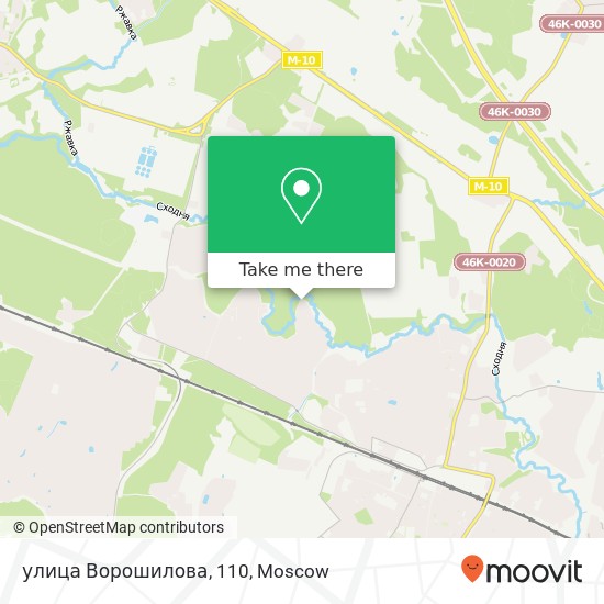 улица Ворошилова, 110 map