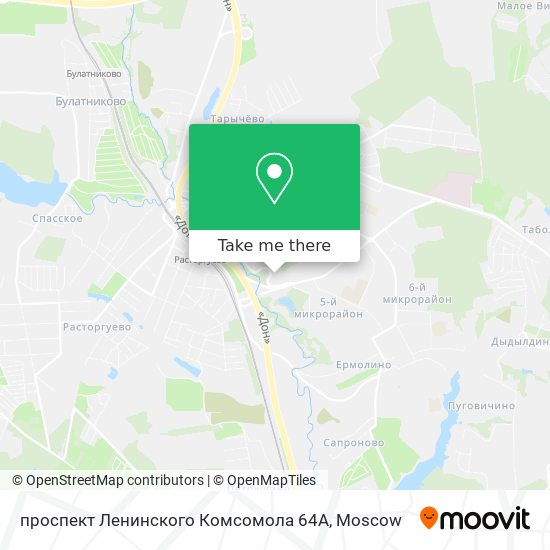 проспект Ленинского Комсомола 64А map