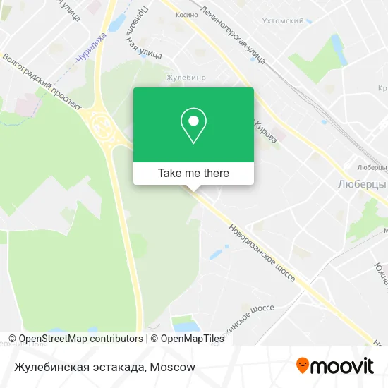 Жулебинская эстакада map