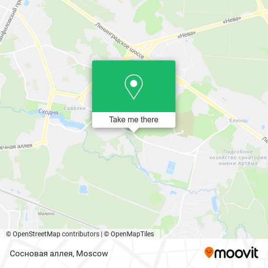 Сосновая аллея map