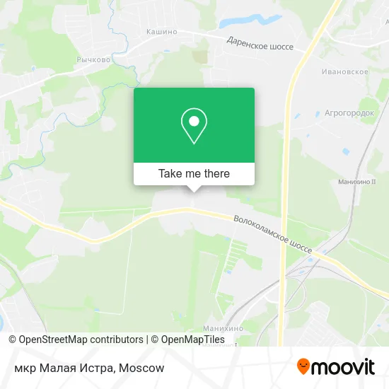 мкр Малая Истра map