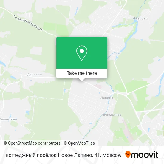 коттеджный посёлок Новое Лапино, 41 map